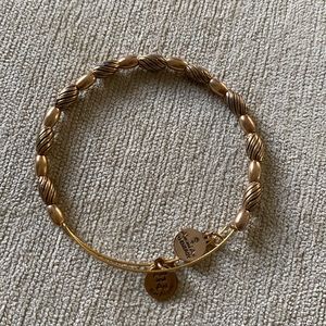 Alex and Ani bangle with gold beads